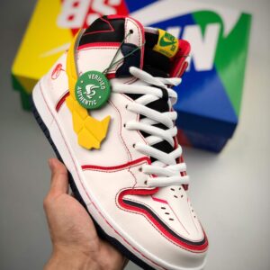 Gundam X Sb Dunk High Project Unicorn Rx-0 Dh7717-100 Men And Women Size From US 5.5 To US 11