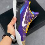 Kobe 9 Elite Low Purple Yellow Black 636602-501 Sneakers For Men And Women