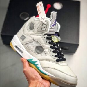 Off White X Air JD 5 Grey Green Men's Size 6.5 - 11 US