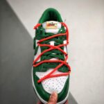 Off-white X Dunk Low Pine Green Ct0856-100 Men's Size 6.5 - 11 US