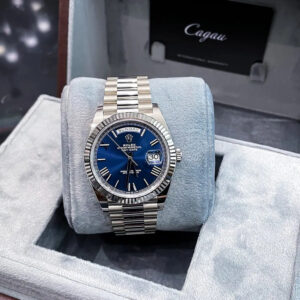 Rolex Day-date 40 White Gold Bright Blue Dial President