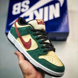 Sb Dunk Low Vegas Gold/team Red-team Green 304292-700 Sneakers For Men And Women